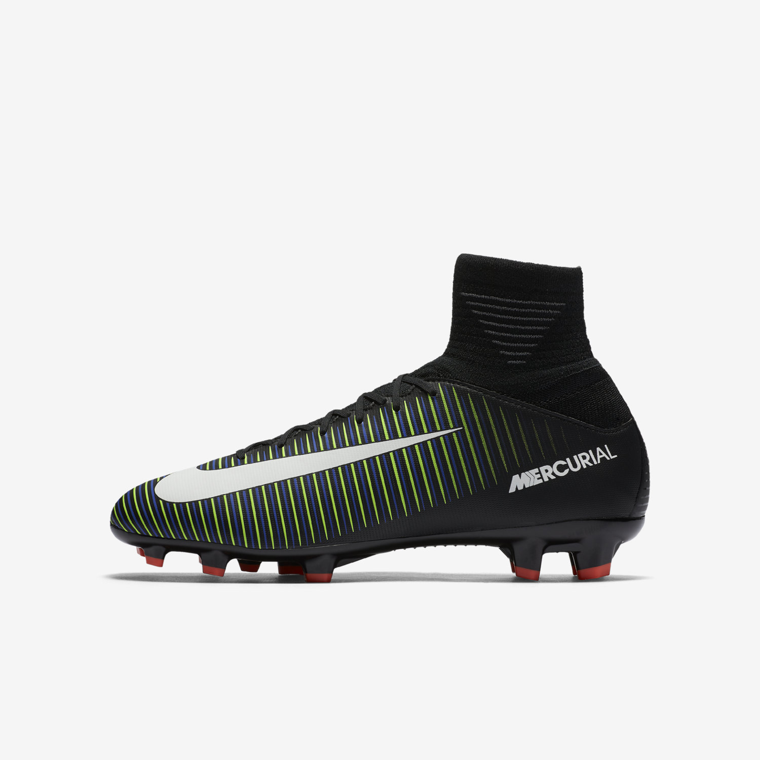 ποδοσφαιρικα παπουτσια για κοριτσια Nike Jr. Mercurial Superfly V FG μαυρα/πρασινο/μπλε/ασπρα 746929